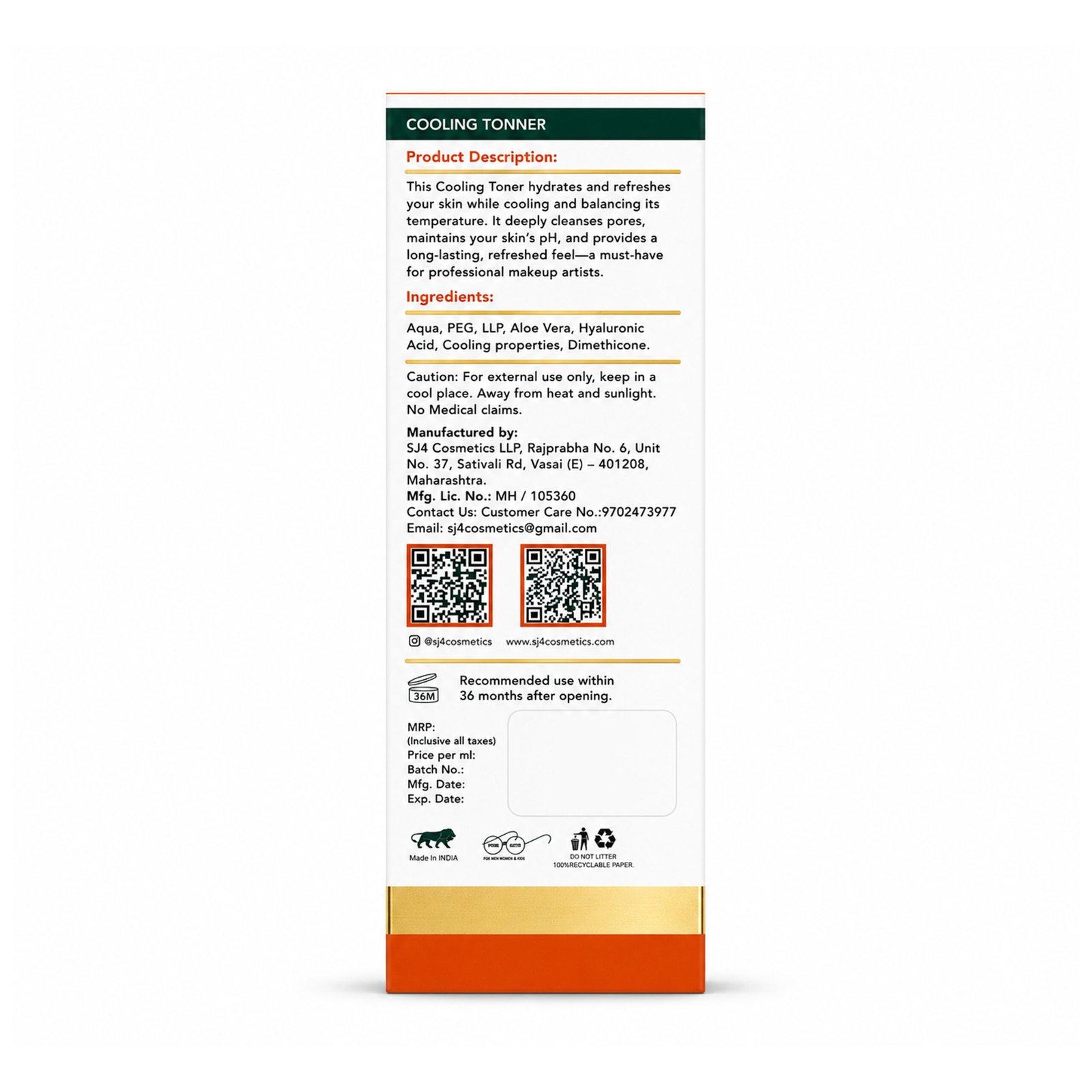 COOLING COOLING TONNER (50ml) - Image 3