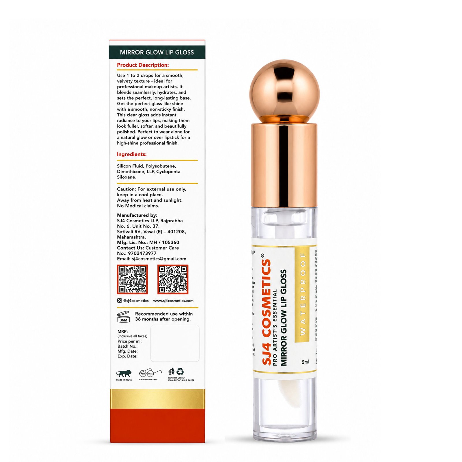 MIRROR GLOW LIP GLOSS (5 ml) - Image 2