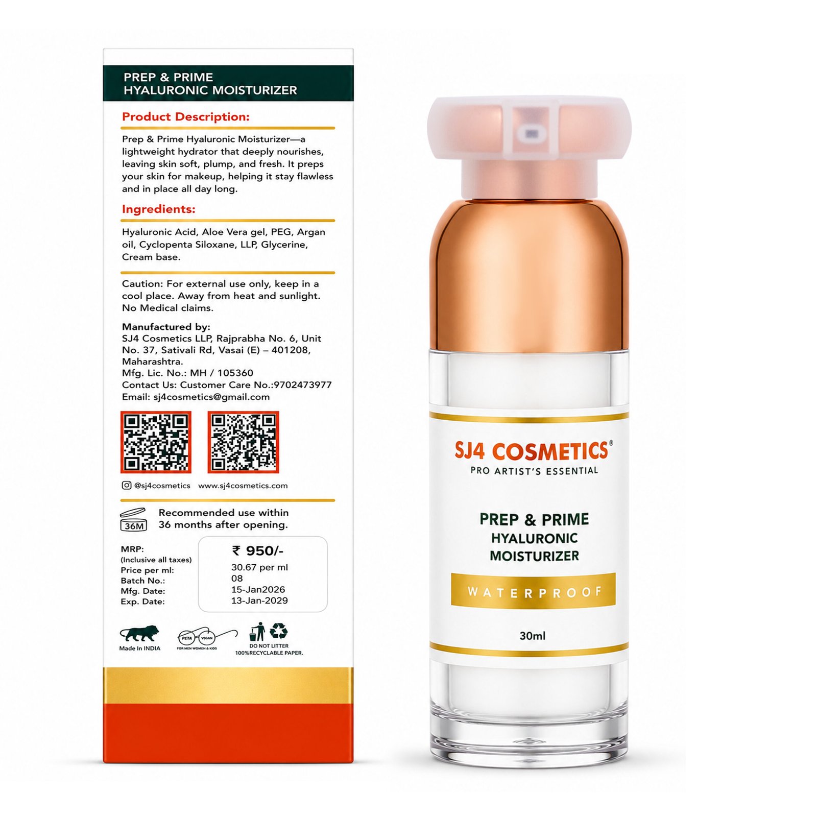 PREP & PRIME HYALURONIC MOISTURIZER (30 ml) - Image 5
